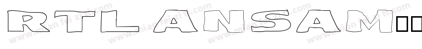 RTL ANSAM字体转换